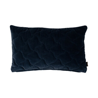 Linen & More Dayna Velvet kussen blauw 30x50cm