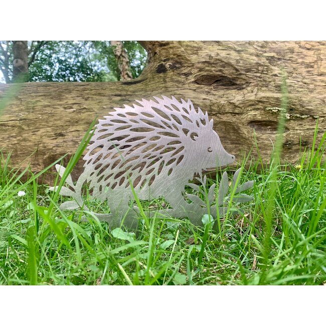 Siermetaal Tuindecoratie egel 28.1cm x 23.6cm