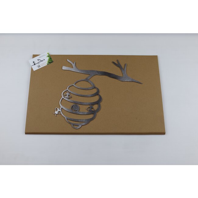 Siermetaal  Tuindecoratie bijenkorf  29.6 cm x 25.6 cm