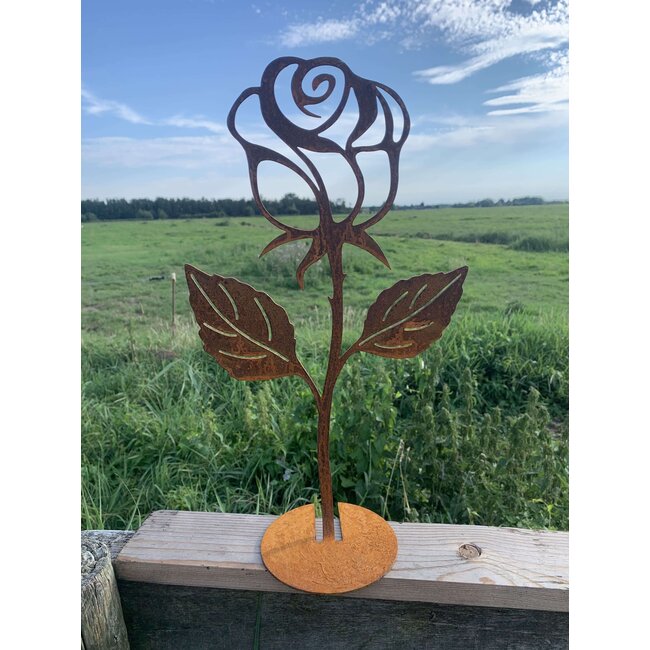 Siermetaal Tuindecoratie  De roos 20.9cm x 43.2cm