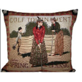 Mars & More gobelin kussen dames golf 45x45cm