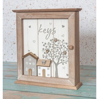 Dream-Living Houten Sleutelkast Keys  22x25x7cm