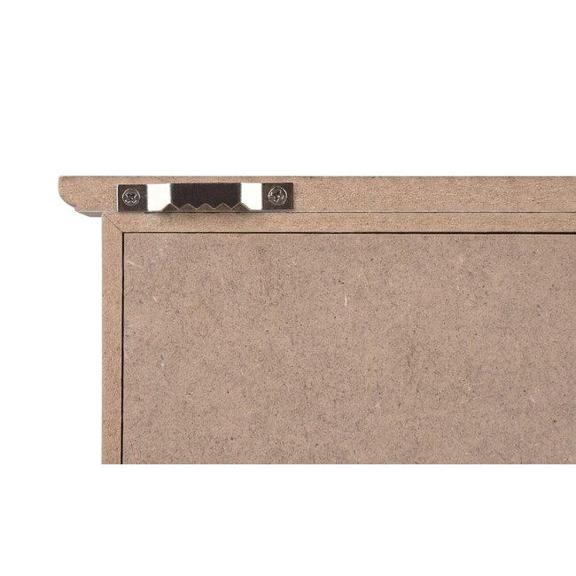 Dream-Living Houten Sleutelkast zwarte bloemen 30x20x5cm