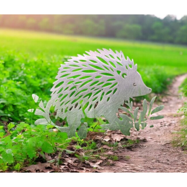 Siermetaal Tuindecoratie egel 28.1cm x 23.6cm