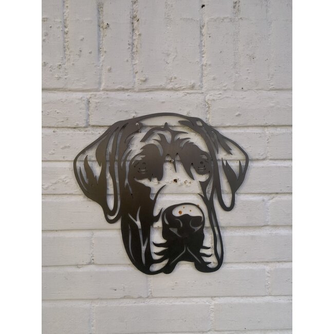 Siermetaal Wanddecoratie Duitse Dog | 32.5 cm 30.5 cm