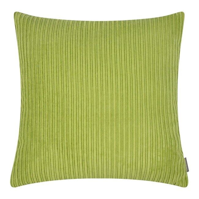 Linen & More Duke Velvet Rib kussen olijf groen 45x45cm