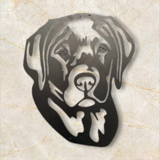Siermetaal Tuindecoratie hoofd labrador | 29.3 cm x 36.0 cm