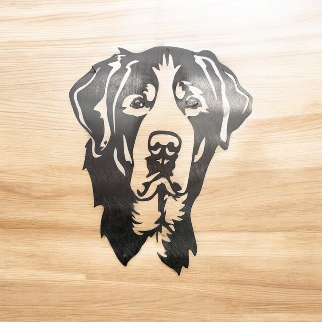 Siermetaal Tuindecoratie Berner Sennenhond | 40 cm x 32 cm