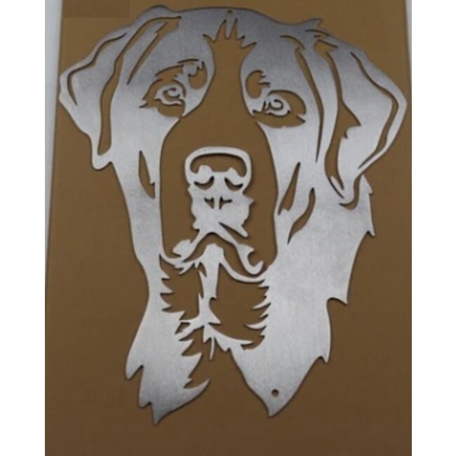 Siermetaal Tuindecoratie Berner Sennenhond | 40 cm x 32 cm