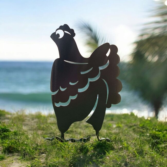 Siermetaal  Tuindecoratie Atilla de haan | 40.0 cm x 16.9 cm