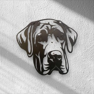 Siermetaal Wanddecoratie Duitse Dog | 32.5 cm 30.5 cm