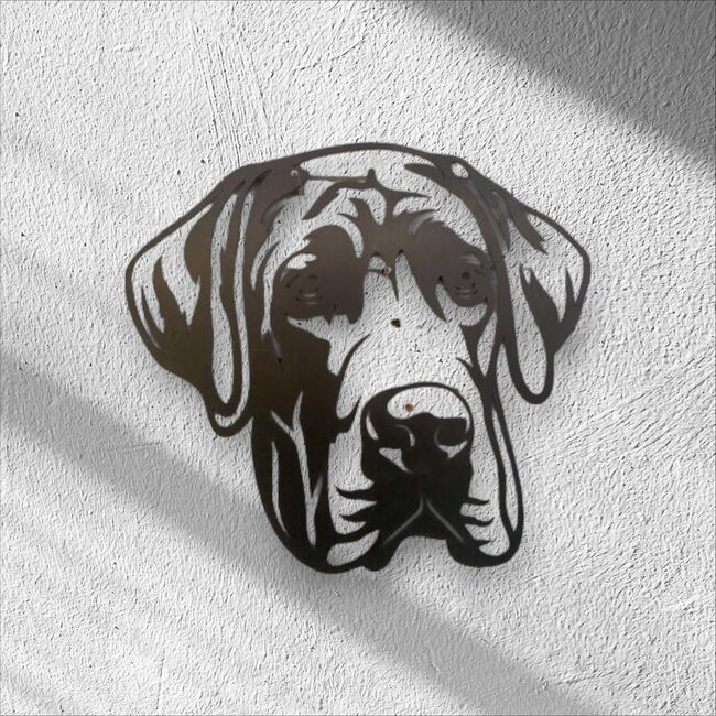Siermetaal Wanddecoratie Duitse Dog | 32.5 cm 30.5 cm