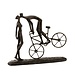 J-Line Beeld koppel kussend op fiets 36x30x9cm