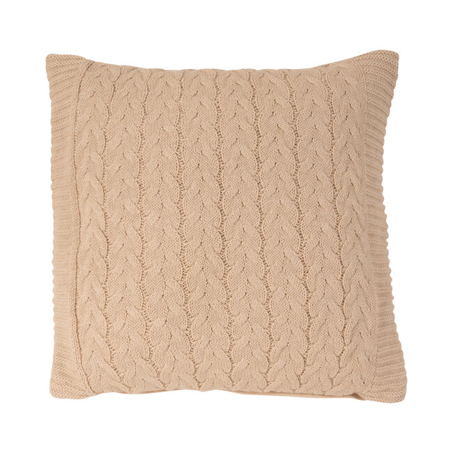 Linen & More Yaira kussen beige 45x45cm