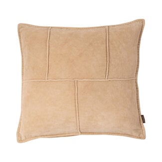 Linen & More Mick Velvet kussen beige 45x45cm