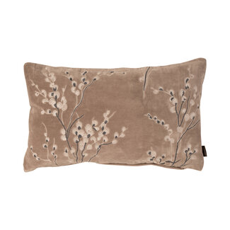 Linen & More Floria kussen taupe 30x50cm