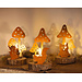 Dream-Living Theelicht set van 3 met egel, eekhoorn en uil