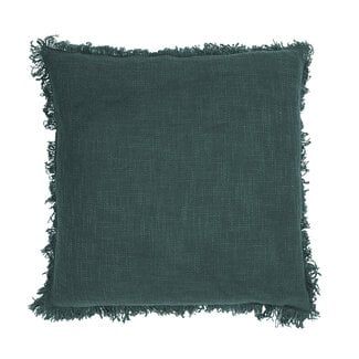 Linen & More Lioni kussen blauw groen 45x45cm