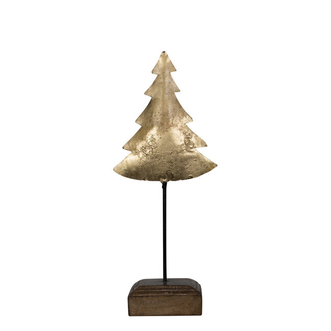 Mars & More staande kerstboom goud 35cm*