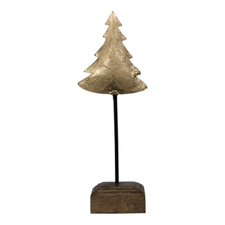 Mars & More staande kerstboom goud 45cm*