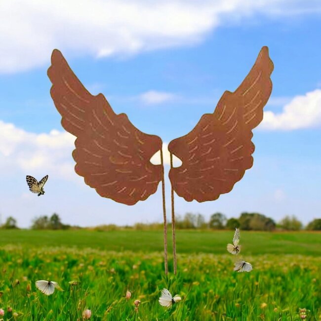 Dream-Garden Metalen Engelenvleugels op Stang – 40x20x50 cm
