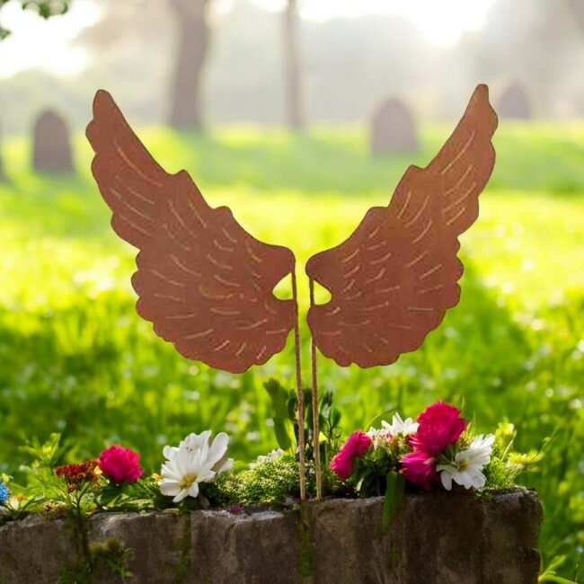 Dream-Garden Metalen Engelenvleugels op Stang – 40x20x50 cm