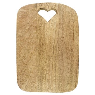 Mars & More snijplank hart mango hout 35cm