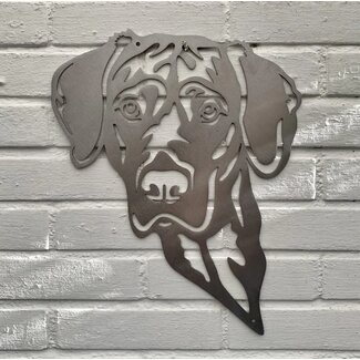 Siermetaal Tuindecoratie Hondenras vizsla | formaat 42.6 cm x 29.8 cm