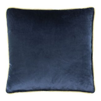 Mars en More Fluwelen sierkussen goud navy 45x45cm