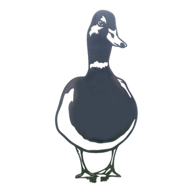 Siermetaal Tuindecoratie metalen  eend 50 cm