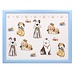 Lesser & Pavey Schootkussen laptray hond 43 x 33 x 6.5 cm