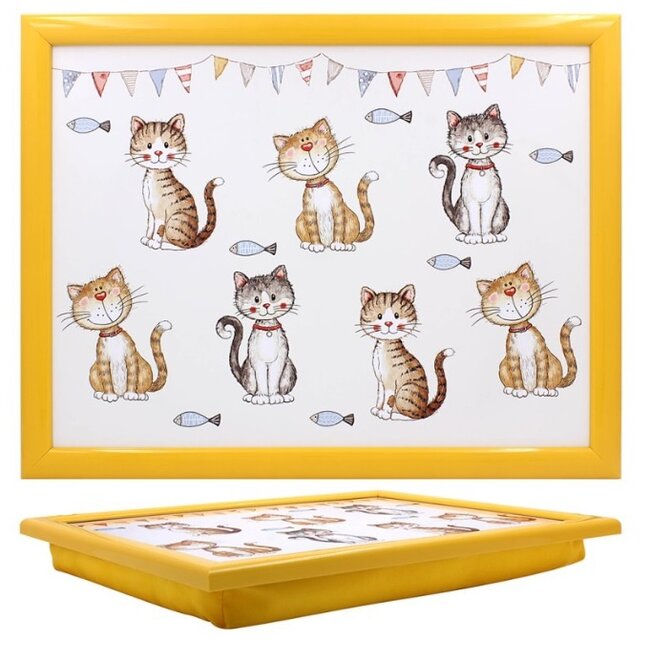 Lesser & Pavey Schootkussen laptray katten 43 x 33 x 6.5 cm