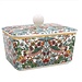 William Morris Botervloot Strawberry Thief groen porselein -15x10x10cm