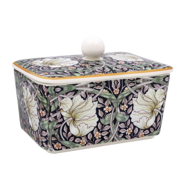 William Morris Botervloot porselein Pimpernel 15x10x10cm