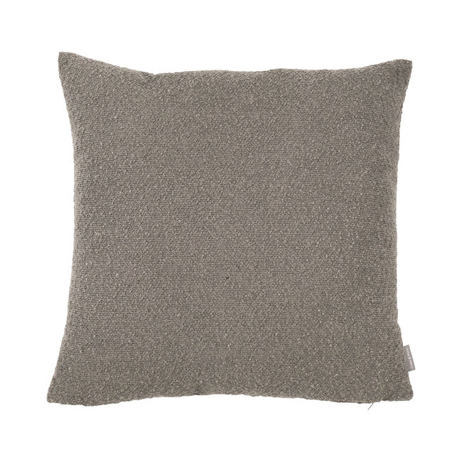 Linen en More  taupe King Bouclé kussen vierkant 45x45cm