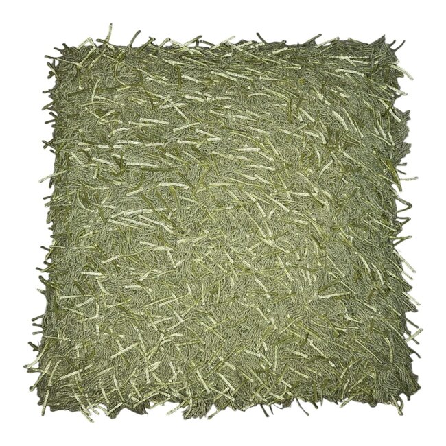 Linen en More Lillehammer sierkussen groen 45x45cm