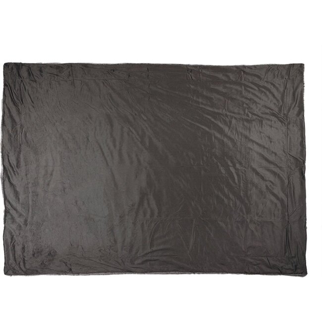 Mars en More plaid grizzly beer grijs - bruin 130x180cm