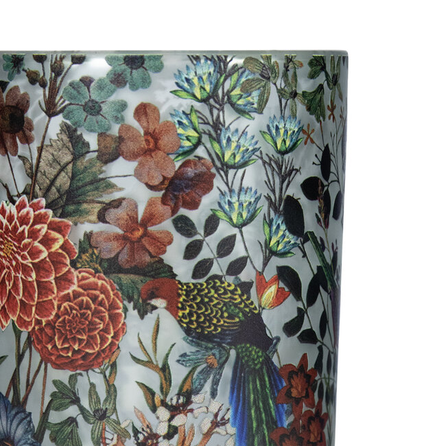 Mars en More glazen windlicht fleury dahlias medium 12cm