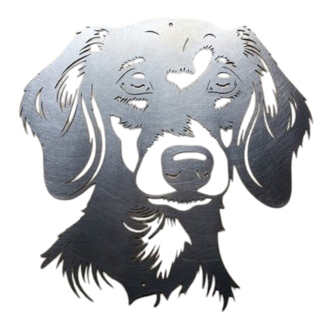 Siermetaal Wanddecoratie metaal van hondenras teckel