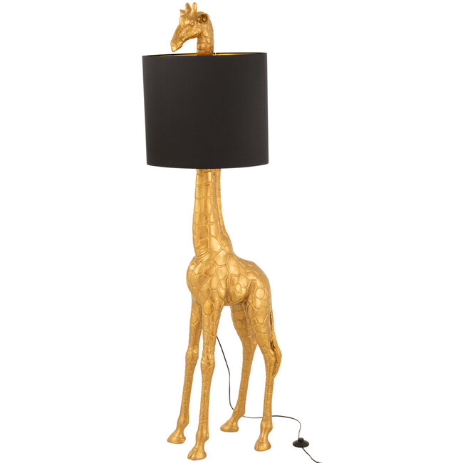 J-Line Lamp Giraffe Poly Goud