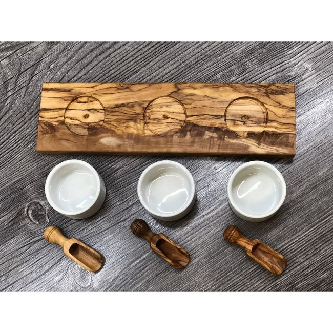 Dream-Living 3-delige zoutkom FANO3 met zoutschep