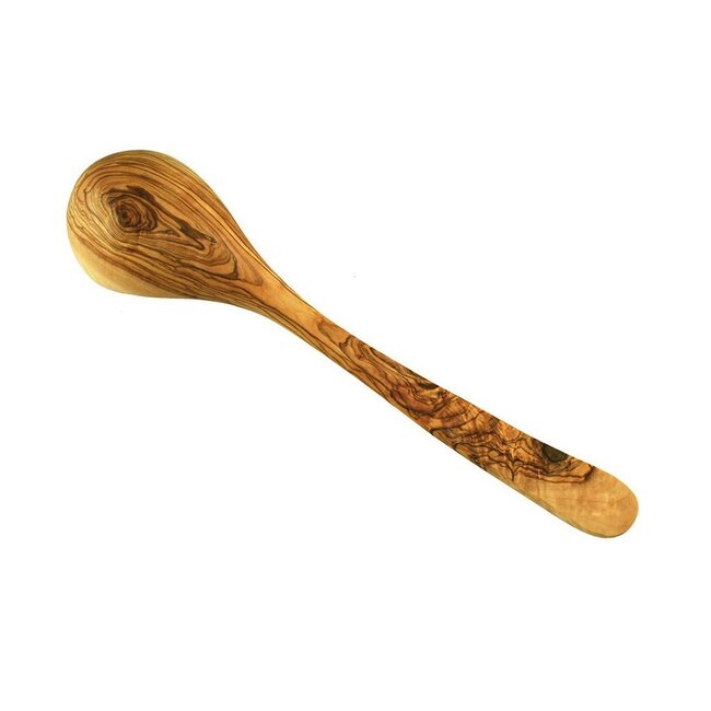 Dream-Living Pollepel voor keuken & sauna 25 cm gemaakt van olijfhout