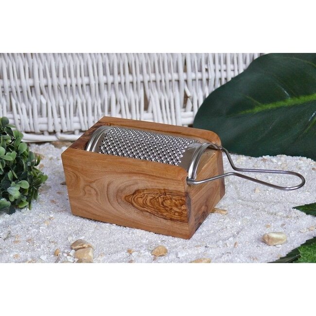 Dream-Living Grote Parmezaanse kaas/kaasrasp van olijfhout