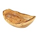Dream-Living Fruitschaal rustieke rand (lengte: 25 - 29 cm) van olijfhout