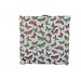 Linen & More Butterfly Stripe stoelkussen roze groen 40x40cm+8cm