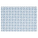 Linen & More Crossed Circles Placemat ashley blauw 35x50cm