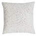 Linen & More Paris kussen gebroken wit zilver 50x50cm