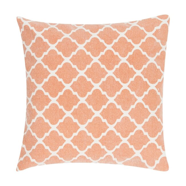 Linen & More Moroccan Print kussen oranje 45x45cm