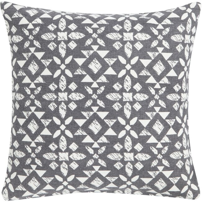 Linen & More Happy Cuba kussen grijs 45x45cm