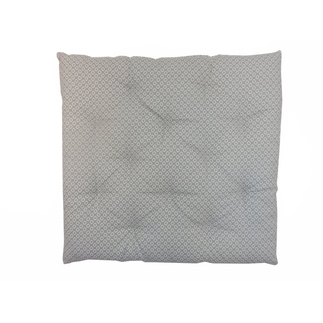 Linen & More Little Diamond stoelkussen gebroken wit 40x40cm+5cm